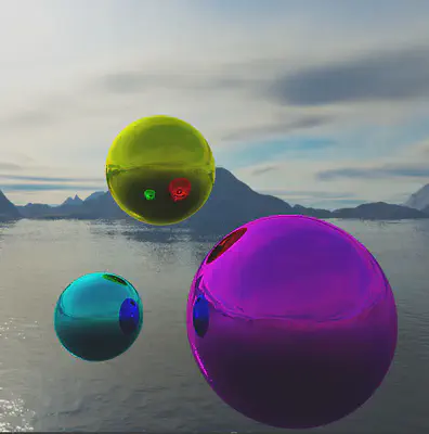 Strongly tinted spheres with reflection limit = 5